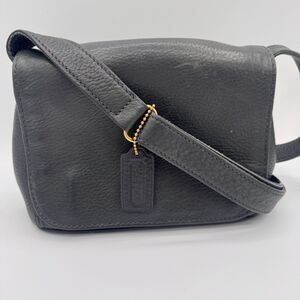 Vintage Coach 4929 Sonoma Pebbled Black Leather Shoulder Bag